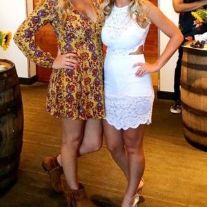 White lace Bebe Dress